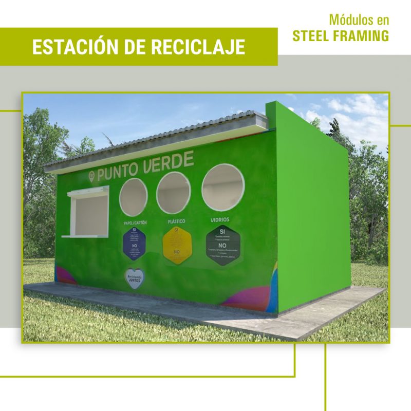 modulos en steel framing reciclaje