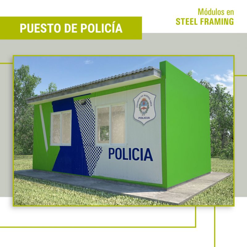 modulo steel frame policia