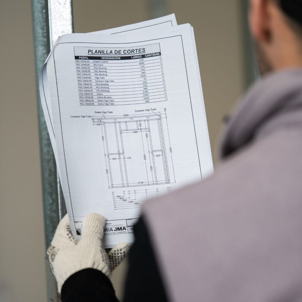 construccion con steel frame