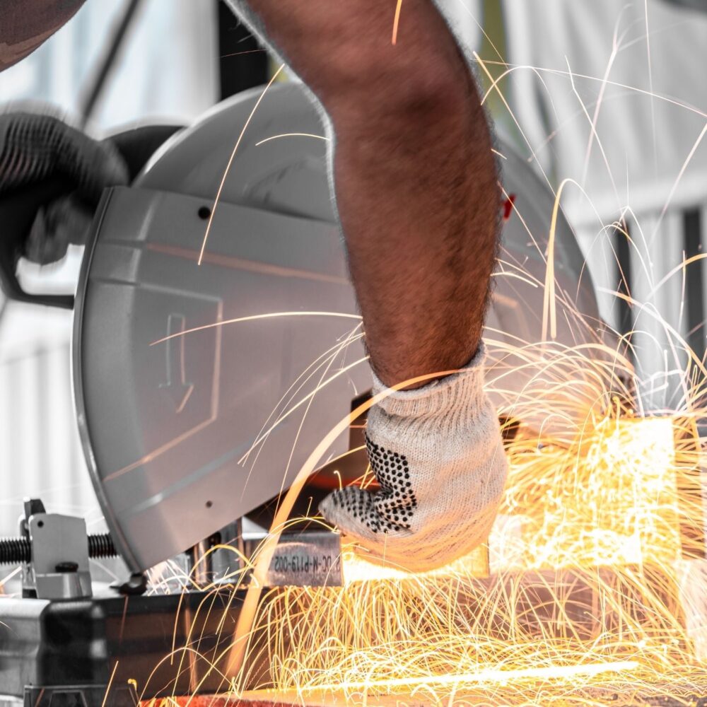 corte de materiales con steel frame