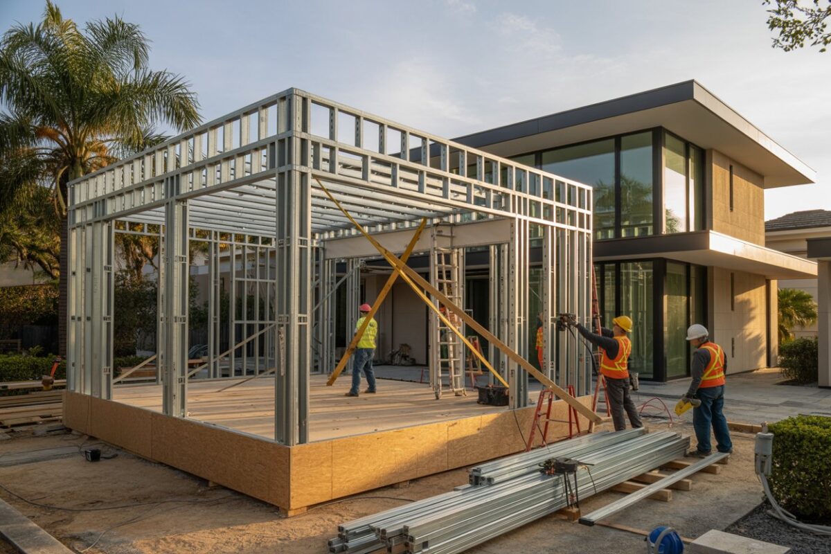 tipos de obras para construir con steel frame