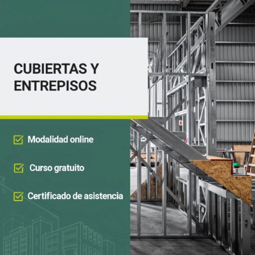 curso onlien CUBIERTAS. ENTREPISOS Y ESCALERAS EN STEEL FRAME
