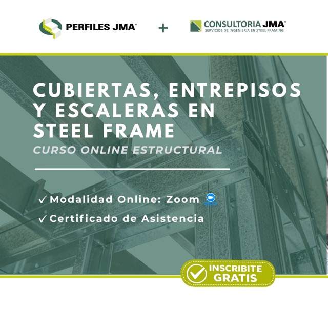 curso CUBIERTAS, ENTREPISOS Y ESCALERAS EN STEEL FRAME