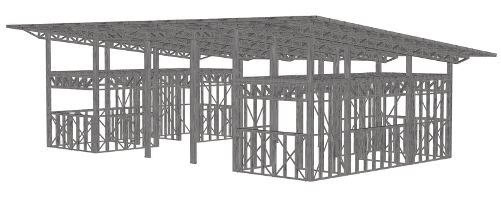 estrcutura de vigas reticuladas
